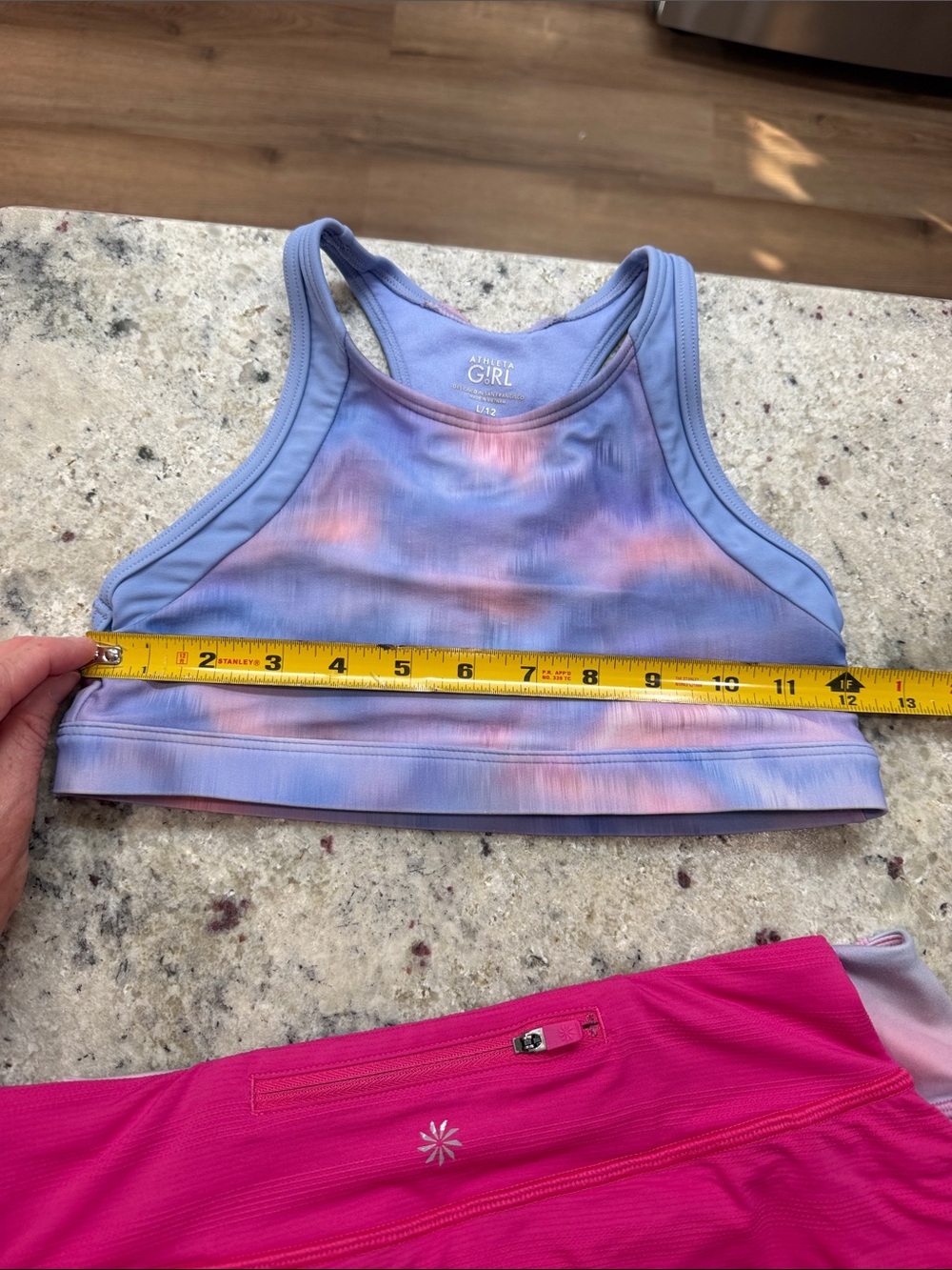 Athleta Girls Skorts Shorts Sports Bra Bundle Pink Blue Athletic Size Large 12 - Picture 10 of 10